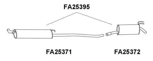 Front Muffler (FA25371)