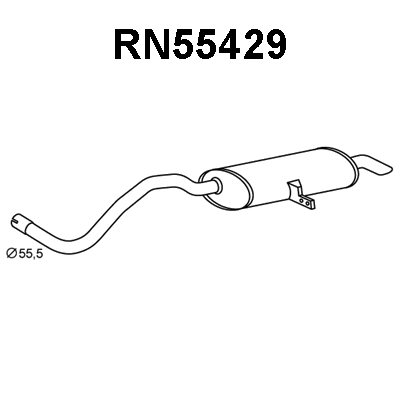 Rear Muffler (RN55429)
