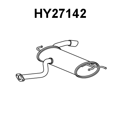 Rear Muffler (HY27142)