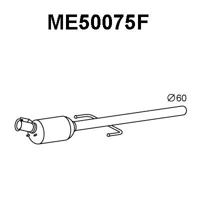 Soot/Particulate Filter, exhaust system (ME50075F)