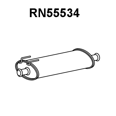 Centre Muffler (RN55534)