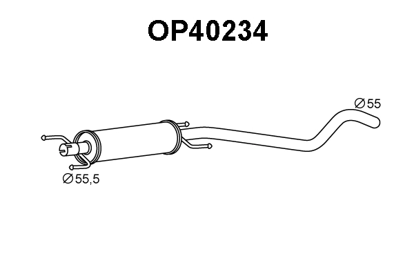 Front Muffler (OP40234)