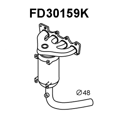 Manifold Catalytic Converter (FD30159K)