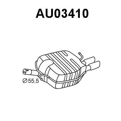 Rear Muffler (AU03410)