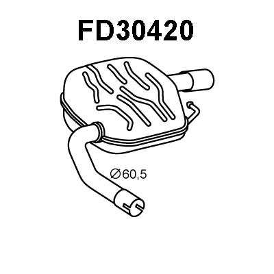 Rear Muffler (FD30420)