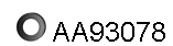 Rubber Strip, exhaust system (AA93078)