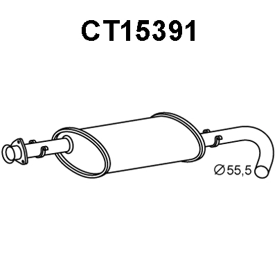 Centre Muffler (CT15391)