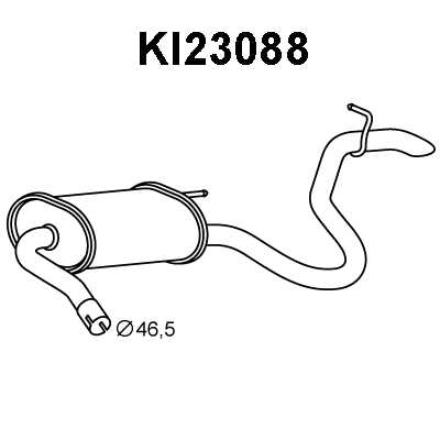 Rear Muffler (KI23088)