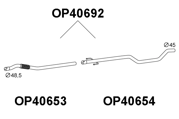 Exhaust Pipe (OP40692)