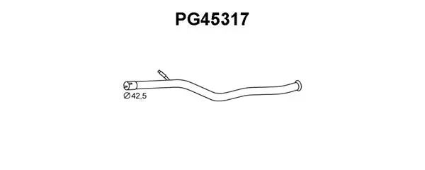 Repair Pipe, catalytic converter (PG45317)