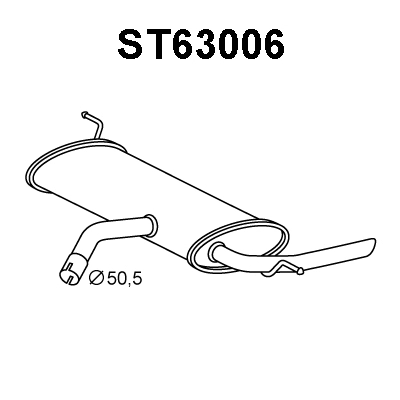 Rear Muffler (ST63006)