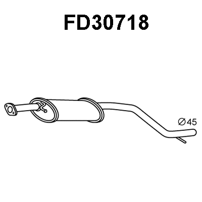 Front Muffler (FD30718)