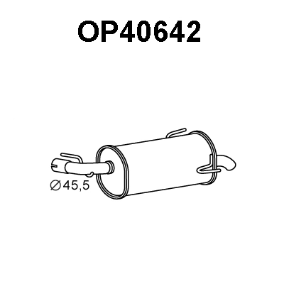 Rear Muffler (OP40642)