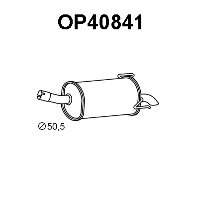 Rear Muffler (OP40841)