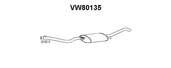 Rear Muffler (VW80135)