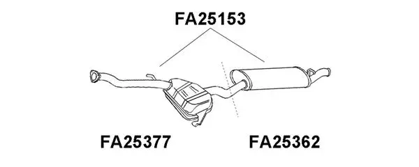 Rear Muffler (FA25153)