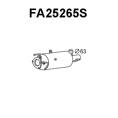 Soot/Particulate Filter, exhaust system (FA25265S)