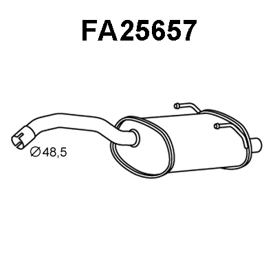 Rear Muffler (FA25657)