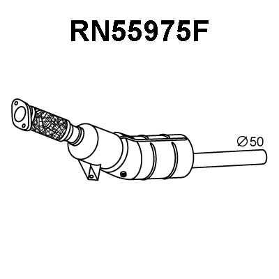 Soot/Particulate Filter, exhaust system (RN55975F)