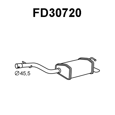 Rear Muffler (FD30720)
