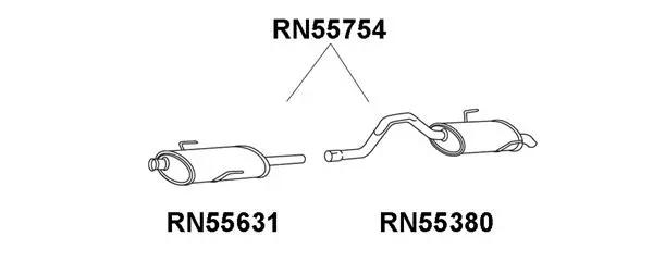 Rear Muffler (RN55380)