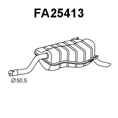 Rear Muffler (FA25413)