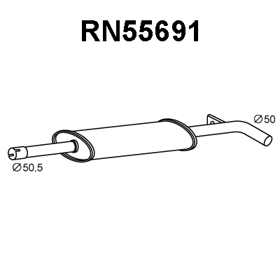 Centre Muffler (RN55691)