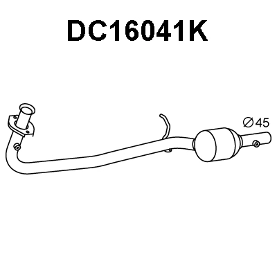 Catalytic Converter (DC16041K)