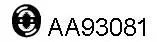 Rubber Strip, exhaust system (AA93081)