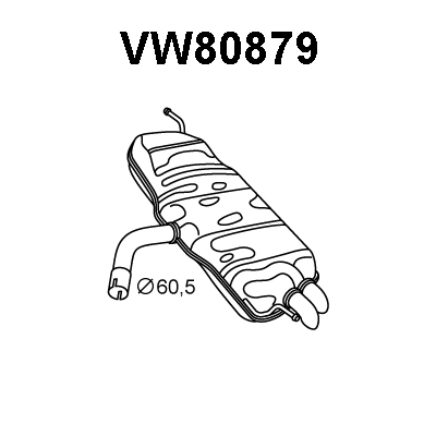 Rear Muffler (VW80879)