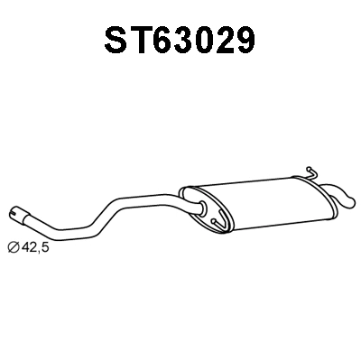 Rear Muffler (ST63029)