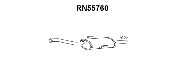 Front Muffler (RN55760)