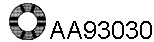 Rubber Strip, exhaust system (AA93030)