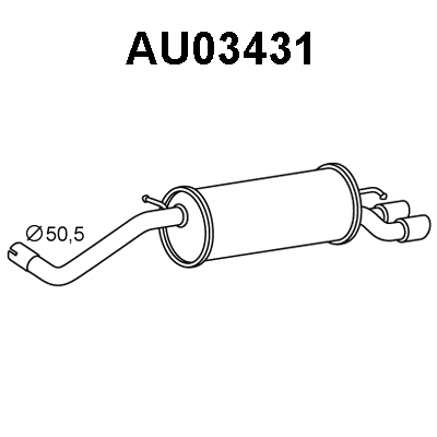 Rear Muffler (AU03431)