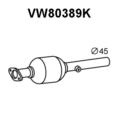 Catalytic Converter (VW80389K)