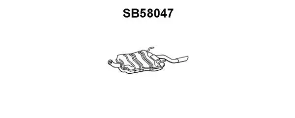 Rear Muffler (SB58047)