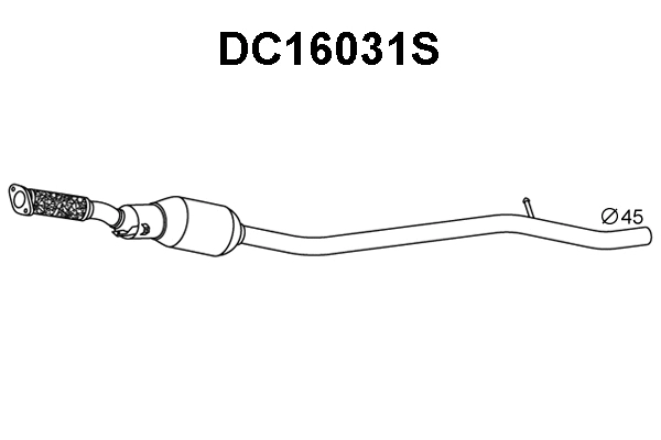 Soot/Particulate Filter, exhaust system (DC16031S)