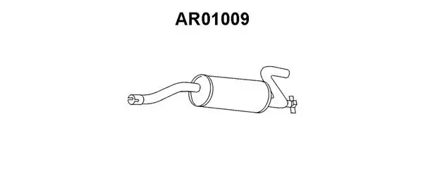 Rear Muffler (AR01009)