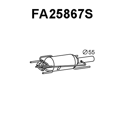 Soot/Particulate Filter, exhaust system (FA25867S)