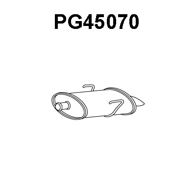 Rear Muffler (PG45070)