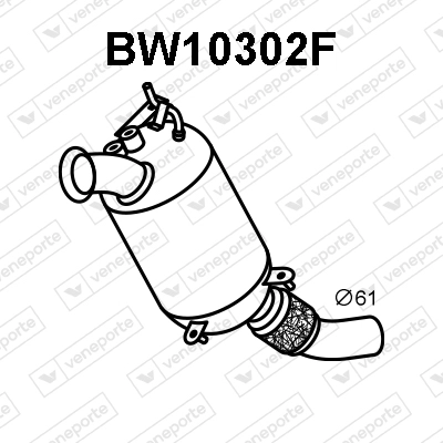 Soot/Particulate Filter, exhaust system (BW10302F)