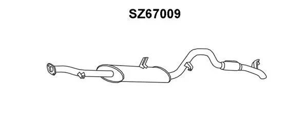 Rear Muffler (SZ67009)