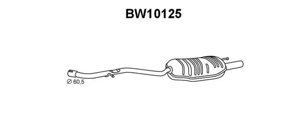 Rear Muffler (BW10125)