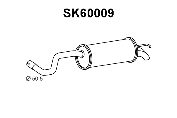 Rear Muffler (SK60009)