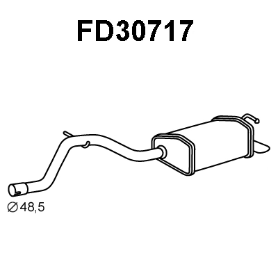 Rear Muffler (FD30717)