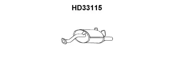 Rear Muffler (HD33115)