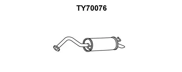 Rear Muffler (TY70076)