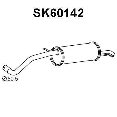 Rear Muffler (SK60142)