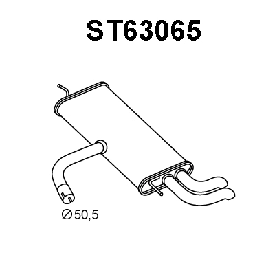 Rear Muffler (ST63065)