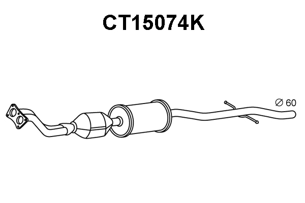 Catalytic Converter (CT15074K)